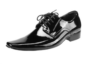 Obuwie męskie skórzane sznurowane [MODEL:570-01 lakier]