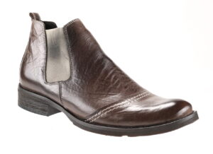 Wysokie botki skórzane męskie sztyblety ocieplane [MODEL:731-03 buro antico]