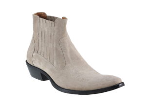 Kowbojki włoskie wysokie zamszowe skórzane [MODEL: 810-23 Beige Camoscio]