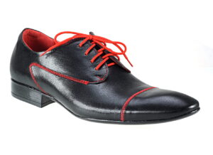 Półbuty męskie kolorowe unikat [MODEL: 711-C01 Nero capra]