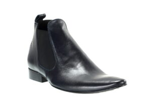 Sztyblety wizytowe męskie ocieplane skórzane wsuwane [MODEL: 637-91 Blue arcadia/caldo]