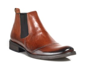 Sztyblety męskie kozaki męskie ocieplane wsuwane [MODEL:  731-14 Arancione antico /caldo]