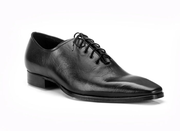 Włoskie obuwie biznesowe sznurowane [MODEL: 972-01 Nero]