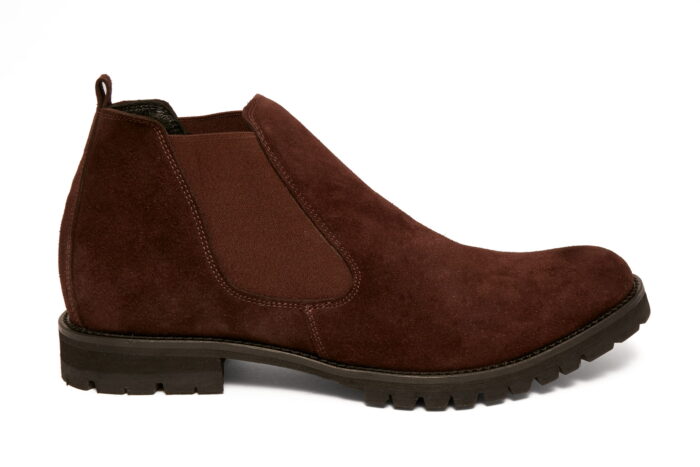 Sztyblety do kostki skórzane wsuwane botki męskie [MODEL: 1213-03 camoscio]