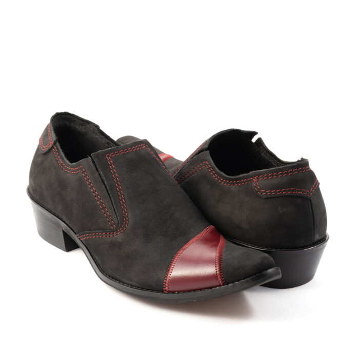 męskie kowbojki skórzane niskie